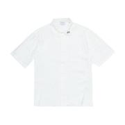 Witte Cupro Shirt Family First , White , Heren