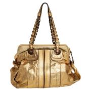 Pre-owned Leather handbags Chloé Pre-owned , Beige , Dames