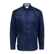 Blauw Klassiek Overhemd Selected Homme , Blue , Heren