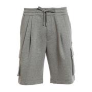 Track Shorts met Zijlogo Detail Dolce & Gabbana , Gray , Heren