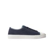 Blauwe Suède Vetersneakers Scarosso , Blue , Heren