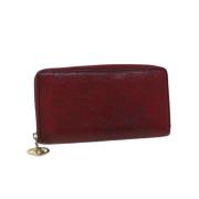 Pre-owned Canvas wallets Gucci Vintage , Red , Dames