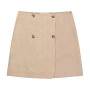 Elegant Splitrok in Beige Munthe , Beige , Dames