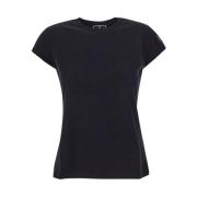 Katoenen T-shirt van Elisabetta Franchi Elisabetta Franchi , Black , D...