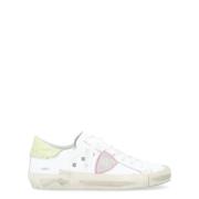 Paris X Leren Sneaker in Wit, Geel en Roze Philippe Model , White , Da...