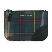 Lenticular Tartan Geel en Groen Portemonnee Comme des Garçons , Multic...