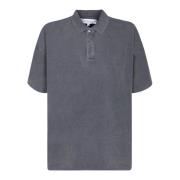 Oversized Katoenen Polo Shirt met Geborduurd Logo JW Anderson , Gray ,...