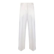 Wollen Broek met Ritssluiting Msgm , White , Dames