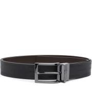 Zwarte Modieuze Riem voor Heren Emporio Armani , Black , Heren