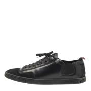 Pre-owned Leather sneakers Louis Vuitton Vintage , Black , Dames