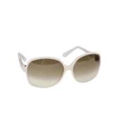 Pre-owned Plastic sunglasses Gucci Vintage , White , Dames