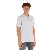 SilverGrey Polo Tommy Jeans , White , Heren