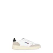 Witte Leren Sneakers met Geborduurd Logo Autry , Multicolor , Heren