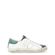 Paris X Sneaker in wit, groen en blauw leer Philippe Model , White , H...