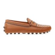 Leren Studs Moccasin Tod's , Brown , Dames