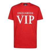 Rode Cool Fit T-Shirt Dsquared2 , Red , Heren