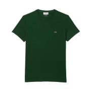 Regular Fit Katoenen T-shirt Lacoste , Green , Heren