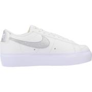 Lage Platform Damessneakers Nike , White , Dames