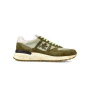 Zwarte sneakers met lotusprint Premiata , Green , Heren