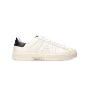 Witte Leren Sneakers Russell Premiata , White , Heren