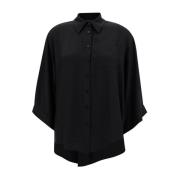 Zwart Oversized Shirt Federica Tosi , Black , Dames