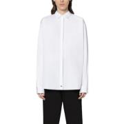 Klassieke Zwarte Katoenen Overhemd Mackintosh , White , Dames