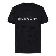 Zwarte T-shirts & Polos voor Heren Givenchy , Black , Heren