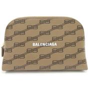 Pre-owned Leather clutches Balenciaga Vintage , Brown , Dames
