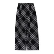 Wollen broek Burberry , Black , Dames