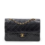 Pre-owned Leather chanel-bags Chanel Vintage , Black , Dames