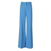 Lichtblauwe wijde pijp Grazia broek Max Mara Weekend , Blue , Dames