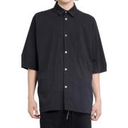 Zwarte oversized korte mouwen shirt Thom Krom , Black , Heren