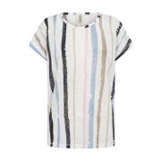 Feminine Shirt met Flatterende Print Soyaconcept , Multicolor , Dames