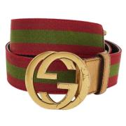 Pre-owned Fabric belts Gucci Vintage , Red , Dames