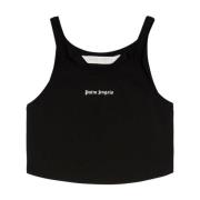 Zwart Classic Logo Tank Top Palm Angels , Black , Dames