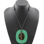 Pre-owned Fabric necklaces Hermès Vintage , Green , Dames