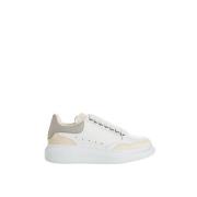 Klassieke witte leren oversized veterschoenen Alexander McQueen , Whit...