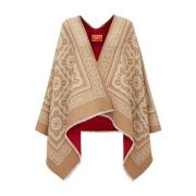 Goddelijke Wol-Vilt Poncho La DoubleJ , Beige , Dames