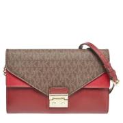 Pre-owned Leather clutches Michael Kors Pre-owned , Red , Dames