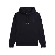 Hoodie met rits en capuchon Fred Perry , Blue , Heren