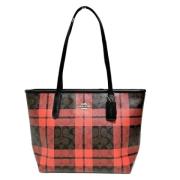 Pre-owned Leather totes Coach Pre-owned , Red , Dames