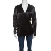 Pre-owned Satin tops Acne Studios Pre-owned , Black , Dames