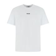 T-Shirt Msgm , White , Heren