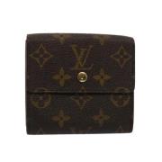 Pre-owned Coated canvas wallets Louis Vuitton Vintage , Brown , Unisex