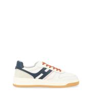 H630 Sneaker in wit, blauw en oranje Hogan , White , Heren