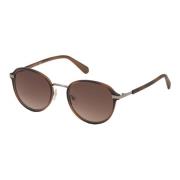 Blonde Havana Zonnebril met Bruin Shaded Glas Guess , Brown , Heren