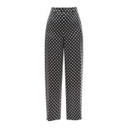 Zwarte Rechte Broek Ss23 Saint Laurent , Black , Dames