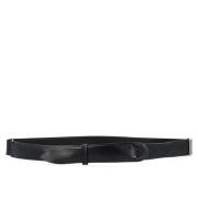 Zwarte Nobuckle Leren Riem Orciani , Black , Heren