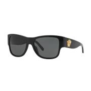 Ve4275 Sunglasses Versace , Black , Heren