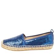 Pre-owned Fabric flats Jimmy Choo Pre-owned , Blue , Dames